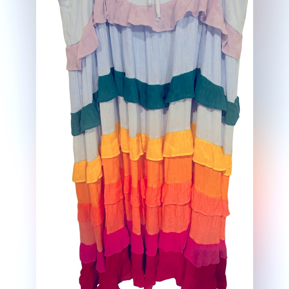 NWT Crown & Ivy tiered maxi dress - Picture 2 of 6